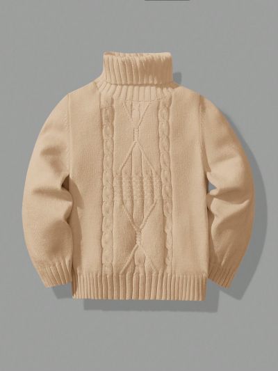 SHEIN Toddler Boys' Cute Long Sleeve Sweater