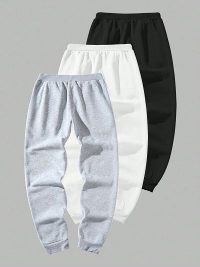 Manfinity Hypemode Men's Letter Printed Plus Size Sweatpants