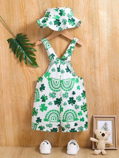 SHEIN Kids EVRYDAY Toddler Boys' Daily Casual Holiday Style Jumpsuit Suitable For Summer And Autumn