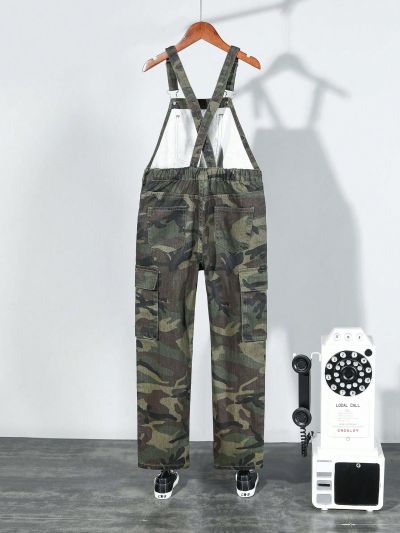 Teen Girls' Camouflage Overall Jeans