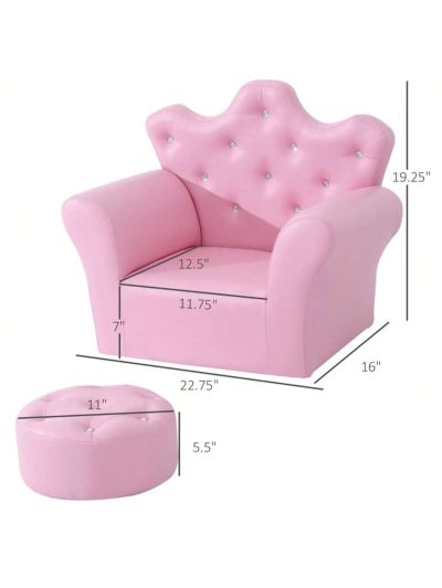 Kids Sofa Set with Footstool