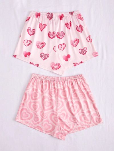 Women'S Heart Print Pajama Pants