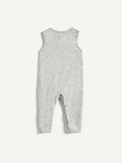 Cozy Cub Baby Boy Letter Printed Sleeveless Romper And Long Pants Set