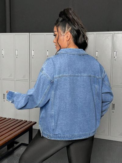 Women's Short Blue Denim Jacket