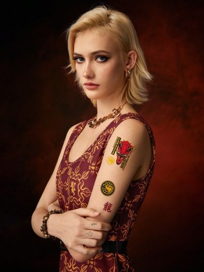 HOUSE OF THE DRAGON X SHEIN 2pcs Temporary Tattoo Sticker
