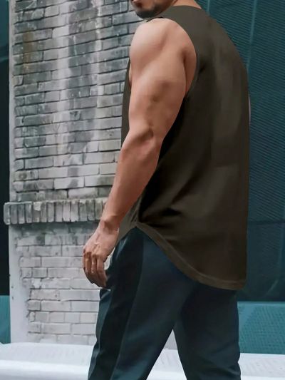 Manfinity Sporsity Men's Vest With Text Print