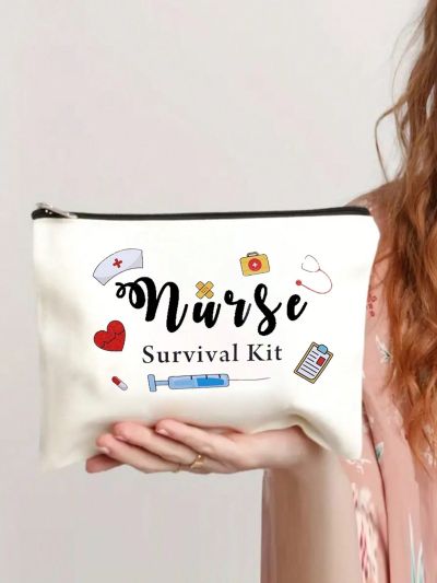 Nurse Makeup Bag Gift Emergency Room Nurse Zipper Bag ICU Nurse Gift Nurse Appreciation Cosmetic Bag Nurse Graduation Gift