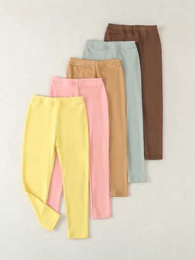 Girls' Solid Color Leggings