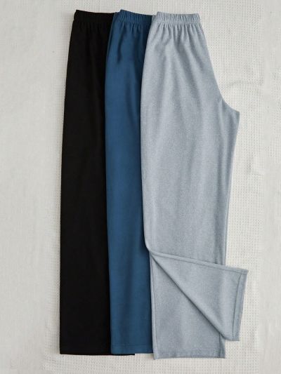 3pcs/Set Home Wear Pants With Letter Pattern