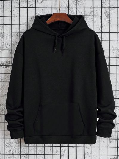 Men's Plus Size Heart Character Print Hooded Sweatshirt