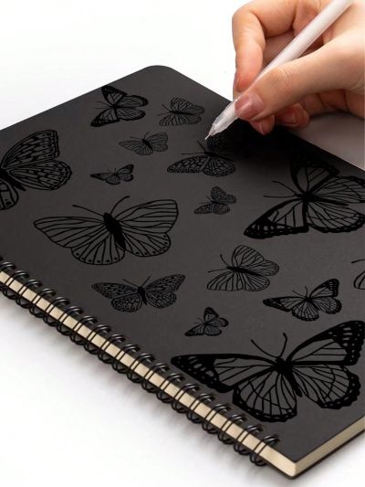 Hanna DaMes Butterfly Print Minimalist Notebook