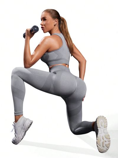 Yoga Basic Women'S Seamless Fitness Sports Suit