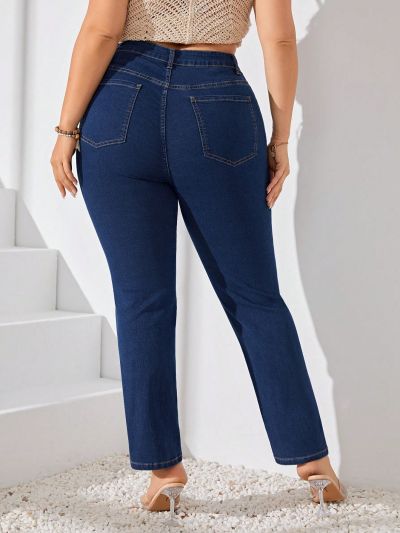 Plus Size High Waist Skinny Jeans