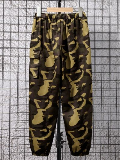 SHEIN Boys' Loose-fit Camo Jogger Pants With Elastic Cuffs