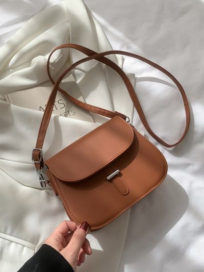 Mini Stitch Detail Flap Saddle Bag