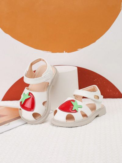 Cozy Cub Cute & Interesting Fashionable Versatile Comfortable Anti-Slip Strawberry Patterned Baby Sandals