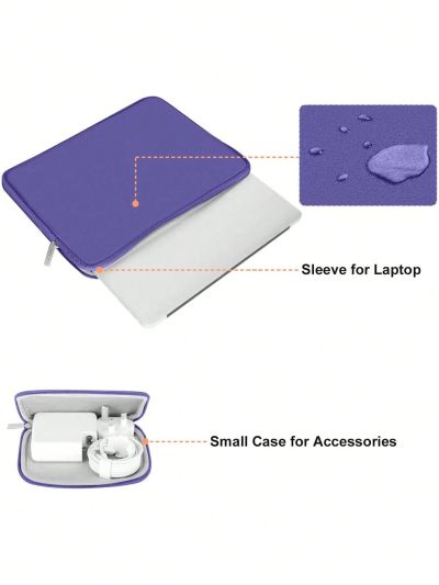 MOSISO Laptop Sleeve Compatible with MacBook Air/Pro, 13-13.3 inch Notebook, Compatible with MacBook Pro 14 inch 2023-2021 A2779 M2 A2442 M1, Neoprene Bag with Small Case