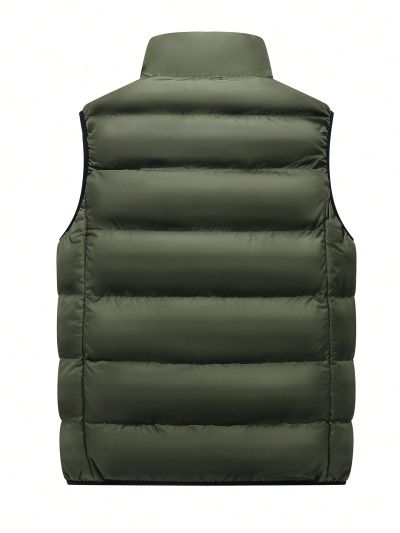 Teen Boy Zip Up Puffer Vest Coat