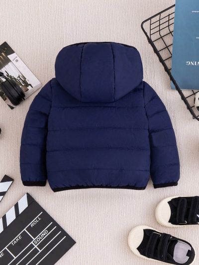 Baby Boys' Solid Color Hooded Jacket
