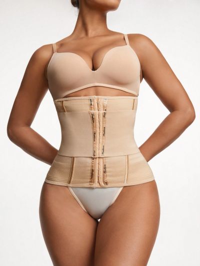 1pc Front Hook And Eye Closure Waist Trainer