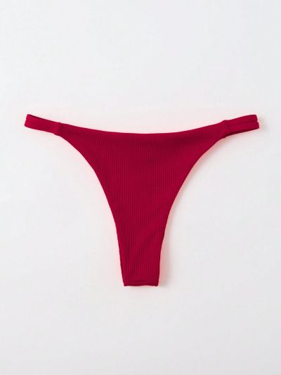 SHEIN Swim Basics Solid Color Swimsuit Bottom