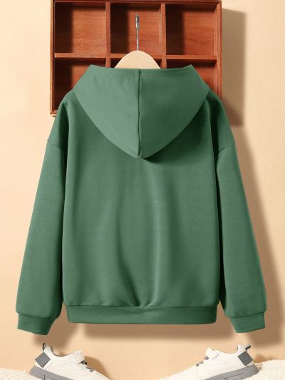 SHEIN Boys' Casual Loose-Fit Hoodie