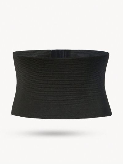 Women's Black Simple Waist Belt