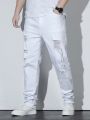 Men's Plus Size Ripped Jeans With Pockets