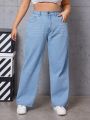 Plus Size Straight Leg Jeans