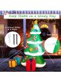Gymax 6ft Inflatable Christmas Tree Indoor Outdoor Decoration w/ 3 Gift Boxes