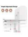 Adjustable Kids Desk with Hutch and Drawers, 40