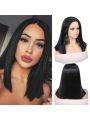 14 inches Short Straight Bob Wigs  Short Wig Middle Part Synthetic Wigs Shoulder Length Daily Cosplay Party Wigs for Women Used for Halloween, Christmas, cosplay, daily wear and other wigs