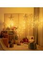 Costway 5ft Pre-lit White Twig Birch Tree for Christmas Holiday w/ 72 LED Lights