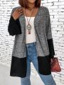 Plus Size Casual Patchwork Jacket