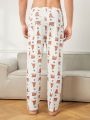 Men'S Cartoon & Letter Print Lounge Pants