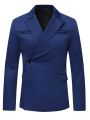 Manfinity Mode Men Solid Single Button Blazer