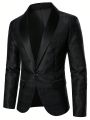 Manfinity Men'S Shawl Collar Suit Jacket And Pants Set