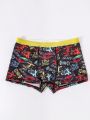 Boys' Full Print Square Leg Boxer Briefs
