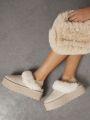 Women's Fluffy Trim House Slippers
