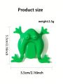 5pcs Random Color Small Size Jumping Frogs Stress Relief Toy, Classic Traditional Jumping Frog Vintage Small Toy