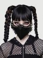 ROMWE Avant 1pc Studded Decor Face Coverring