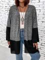 Plus Size Casual Patchwork Jacket