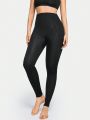 High Waist Solid Shapewear Leggings