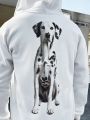 Manfinity Hypemode Men's Hooded Sweatshirt With Dog Print