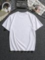 Manfinity Men'S Plus Size Slogan Printed T-Shirt