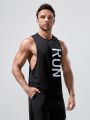 Men Letter Graphic Sports Tank Top