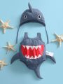 SHEIN Adorable And Comfortable Shark-Shaped Outfit For Baby Boy