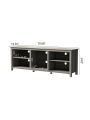 TV Stand Storage Media Console Entertainment Center, without Drawer, Grey Walnut