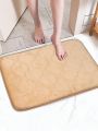 1pc Flannel Lantern Shaped Floor Mat, Soft & Absorbent & Non-slip, For Living Room, Bedroom, Bathroom, Home Use