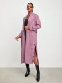 STAROLET Split Side Belted Trench Coat
